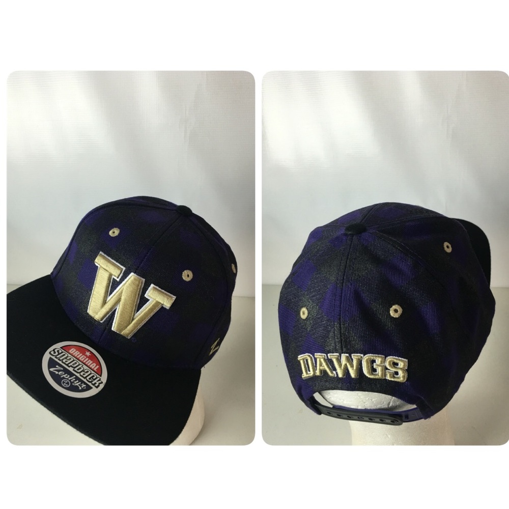 NEW Washington Huskies Hat NCAA Zephyr SnapBack